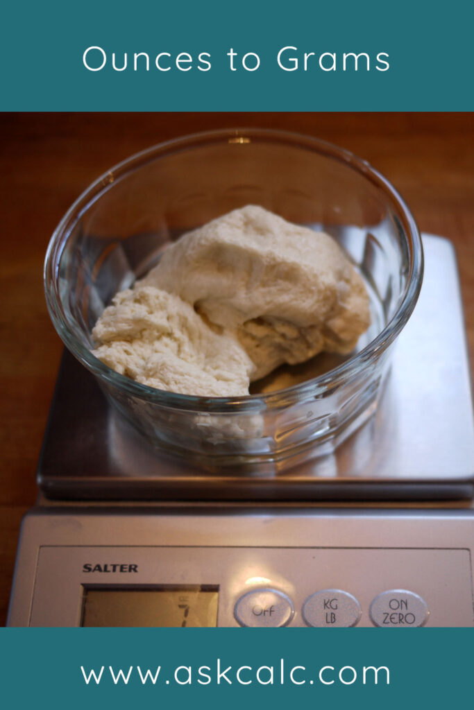 Ounces to Grams